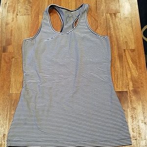 Racer back striped tank top